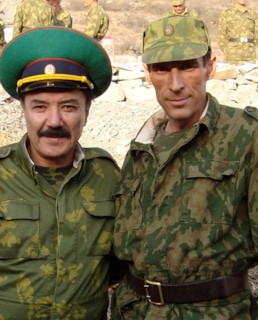 Рустам Сагдуллаев и Игорь Савочкин на съемках фильма