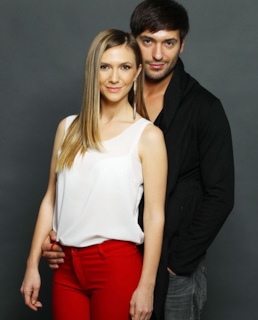 Раду Вулкан и Адела Попеску