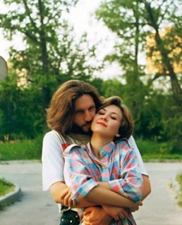 Василиса Володина в молодости с мужем