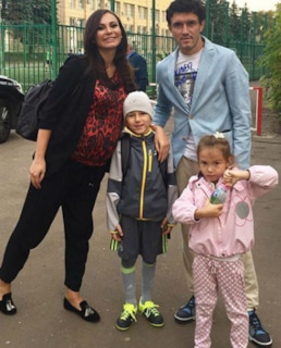 Инна Жиркова с семьёй