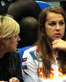 Анастасия Павлюченкова с мамой