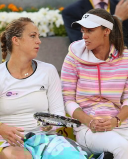 Анастасия Павлюченкова c коллегой