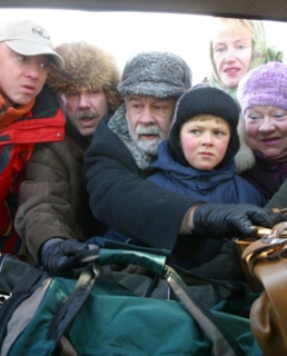 Андрей Жигалов, Сергей Баталов, Лев Борисов, Анна Овсянникова, Ирина Розанова на съемках