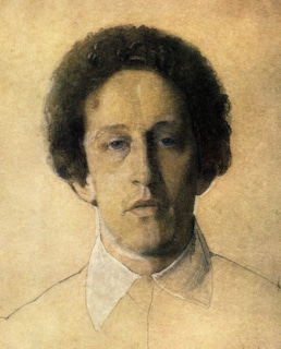 Портрет Александра Блока работы К.А. Сомова