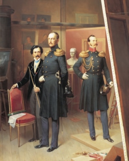 Николай I с цесаревичем Александром Николаевичем