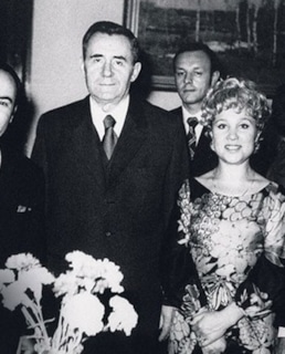 Дипломат Вилли Хштоян, министр иностранных дел СССР Андрей Громыко и Надежда Румянцева