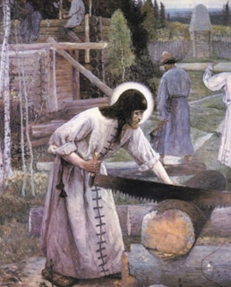 «Труды Сергия Радонежского». Художник Михаил Нестеров