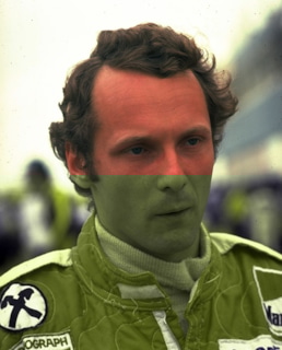 Гонщик Ники Лауда в молодости