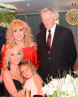 ​Миколас Орбакас и Алла Пугачева с Кристиной Орбакайте