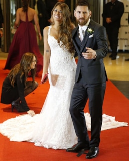 Антонелла Рокуццо и Лионель Месси