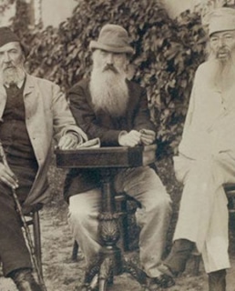 Яков Полонский, Николай Страхов и Афанасий Фет