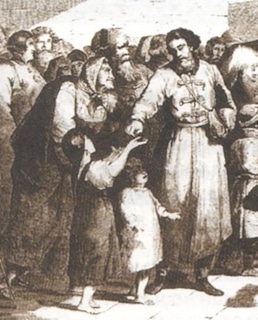 Иван Калита подает нищим