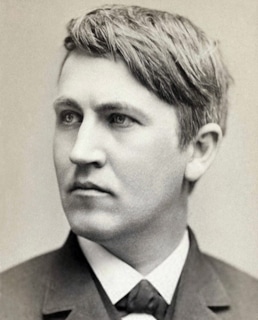 Томас Эдисон в молодости