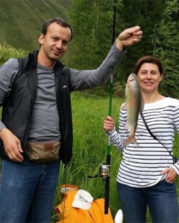 Зумруд Рустамова и Аркадий Дворкович