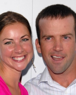 Лукас Блэк с женой