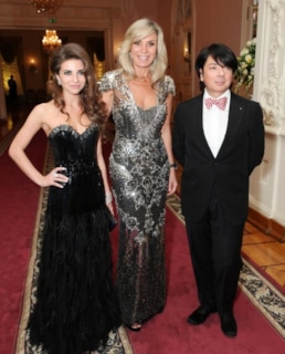 Марина Юдашкина и Валентин Юдашкин с дочерью Галиной