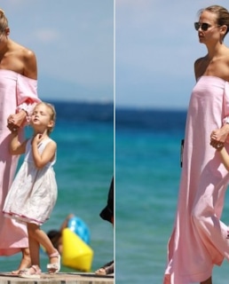 Наташа Поли с дочерью