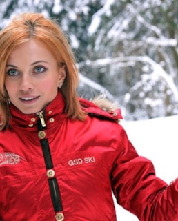 Александра Афанасьева-Шевчук на съемках фильма «По следу Феникса»