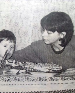 Эльмира Бикбова с сыном Петей