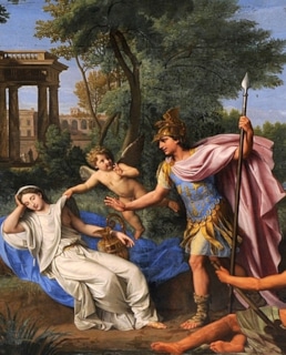 Бог Марс и Рея Сильвия, мать Ромула и Рема