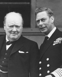 Георг VI и Уинстон Черчилль