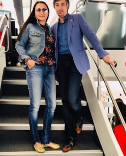 Ровшан Аскеров с сестрой