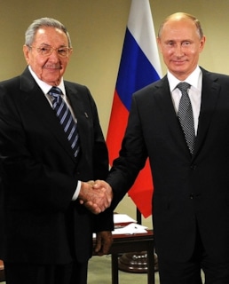 Рауль Кастро и Владимир Путин