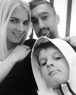 Юлия Самедова с семьей