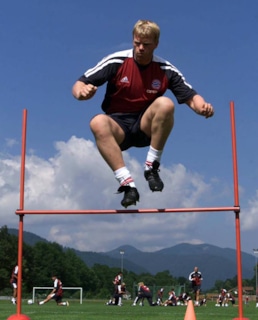 Оливер Кан на тренировке