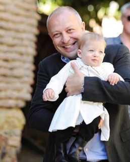 Арчил Геловани с сыном