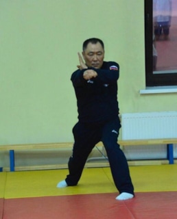 Шолбан Кара-оол занимается карате