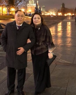 Шолбан Кара-оол и его жена Лариса