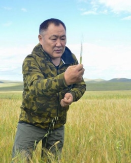 Шолбан Кара-оол в поле