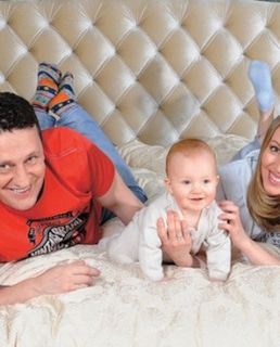 Сергей Корягин с семьей