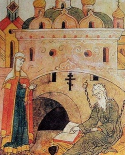 Боярыня Морозова навещает Аввакума в тюрьме