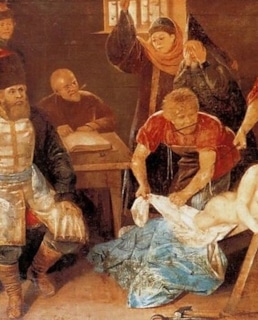 Картина неизвестного художника «Пытошный допрос боярыни Морозовой»