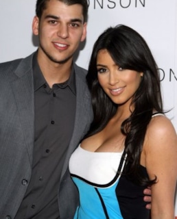 Ким и ее брат Роберт Кардашян