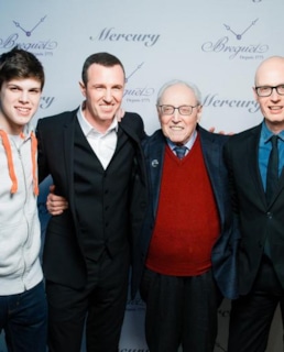 Эмиль Верник с сыновьями и внуком