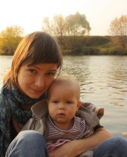 Дарья Мясищева с дочерью