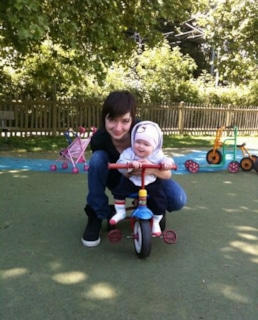 Дарья Мясищева с дочерью