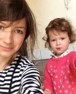 Дарья Мясищева с дочерью