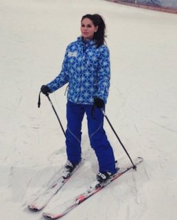 Рита Керн на лыжах