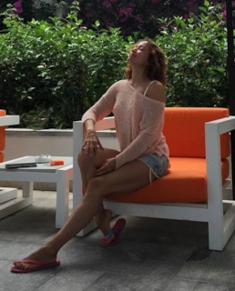 Татьяна Сиятвинда на отдыхе