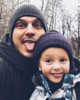 Денис Петров с сыном