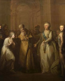 Миропомазание великой княгини Елизаветы Алексеевны