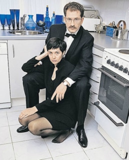 Владислав Листьев с женой Альбиной