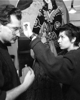 Владислав Листьев с женой Альбиной