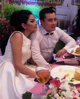 Айдана Меденова и ее муж Алишер Нуржанов