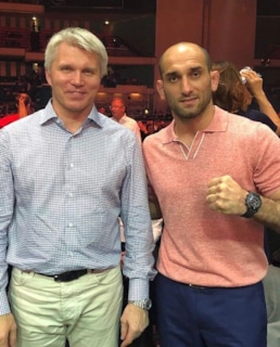 Адлан Амагов и министр спорта Павел Колобков