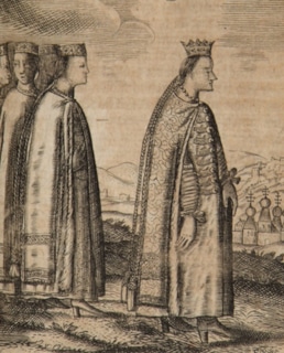 Софья Алексеевна в сопровождении придворных дам